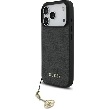 GUESS Калъф Guess 4G Charms Collection MagSafe за iPhone 17 Pro - черен