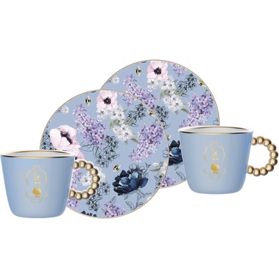 Brandani Biele porcelánové šálky v súprave 2 x na espresso Nonna Rosa 90 ml
