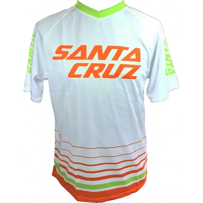 SANTA CRUZ STRIPED TRAIL JERSEY white