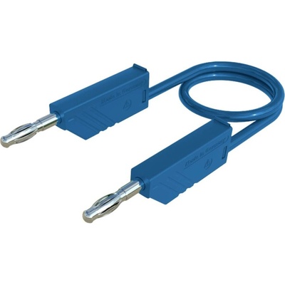4mm PVC-test lead, on both sides stackable plugs, 2,5mm², 25 cm