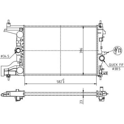 Chladič, chlazení motoru HART 623 791 (623791)