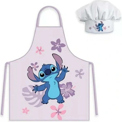 BrandMac Dívčí zástěra s kuchařskou čepicí Lilo & Stitch 2 díly