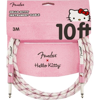 Fender Hello Kitty White/Pink Woven 3 m Директен - Директен Инструментален кабел (0990818123)