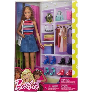 Mattel FVJ42 Barbie Комплект Кукла с 11 аксесоара (FVJ42)