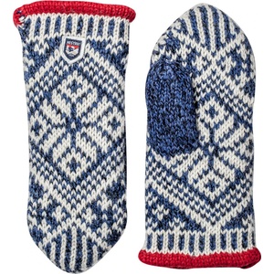 Hestra Ръкавици Hestra Nordic Wool Mitt Gloves - Medium Blue / Offwhite - размер 7 (EU) (202-1200-0312)