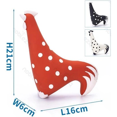 Nobleza Latexový kohút 21 cm biela