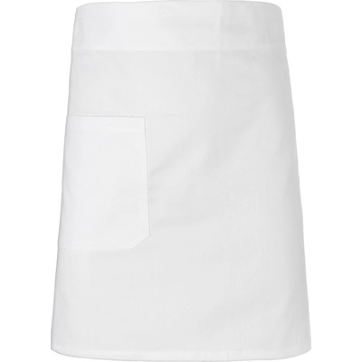 Neutral Číšnická zástěra do pasu z organické Fairtrade bavlny Bílá