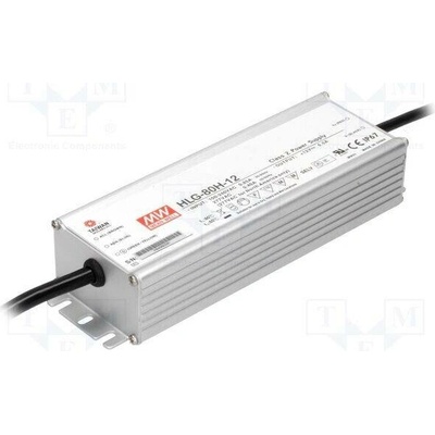 MEAN WELL HLG-80H-24 Napájecí zdroj: spínaný; LED; 80W; 24VDC; 3,4A; 90÷305VAC; IP67