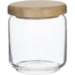 Ocean OCEAN-Стъклен буркан с дървен капак 500ml Ø9.2xh10.4cm (5B02517G0001) (011435)