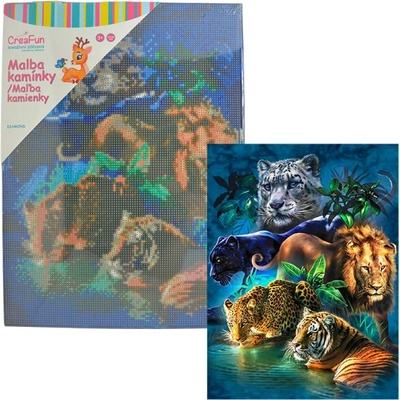 Diamantové malování - Šelmy 30 x 40 cm