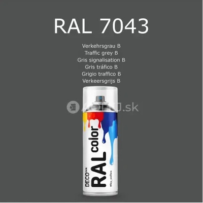 Zollex Deco Blik RAL 7043 dopravná šedá 400 ml