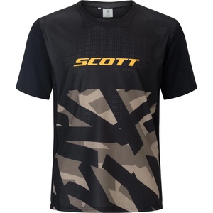 Scott Детска фланелка с къс ръкав за колоездене Scott Kid's Tee Vertic Delta S/S Cycling jersey - Black (756-0260-0111)