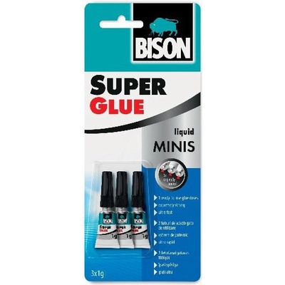BISON SUPER GLUE MINIS 3 x 1g