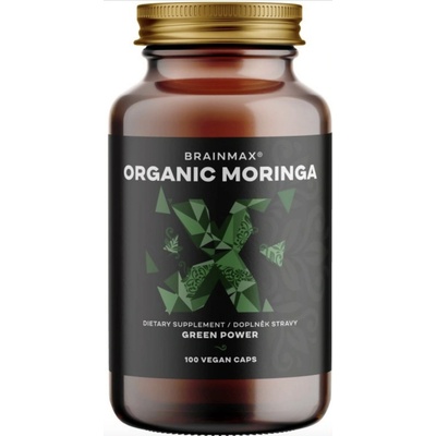 BrainMax Organic Moringa, 500 mg, 100 rostlinných kapslí