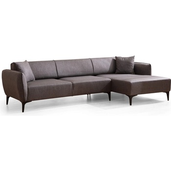 Hanah Home Тъмно сив ъглов диван , десен ъгъл Belissimo - Balcab Home (560ARE1802)