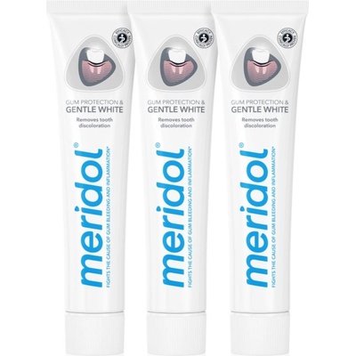 Meridol Gum Protection Whitening избелваща паста за зъби 3 x 75ml