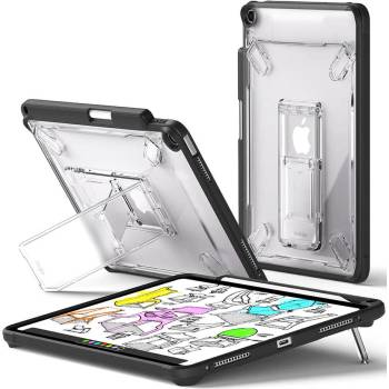 Ringke Fusion Sketch Case - удароустойчив хибриден кейс с поставка за iPad Air 11 (2024) (черен-прозрачен)