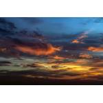 DIMEX ART Флизелинов фототапет залез с червени светлини 375 x 250 см