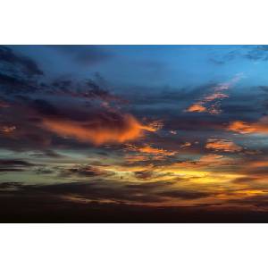 DIMEX ART Флизелинов фототапет залез с червени светлини 375 x 250 см