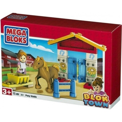 Mega Bloks Mini Blok Town Stáj pro koně