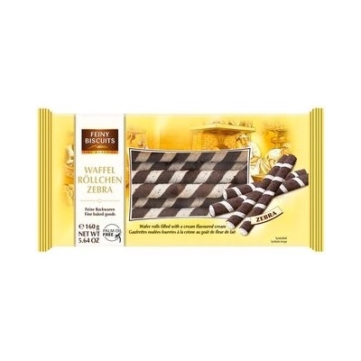 Pâttisserie Mathéo Biscuit Kakaové trubičky plněné smetanovým krémem - zebra 160 g – Zbozi.Blesk.cz