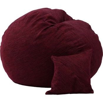 Image 1 of PUFRELAX Комплект барбарон и декоративна възглавница, Перящ се калъф, 450л. (1562) (puf-m-mp-pr-rdwn)