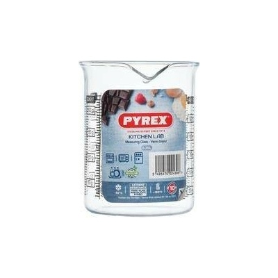 Skleněná odměrka s nálevkou Pyrex 250ml
