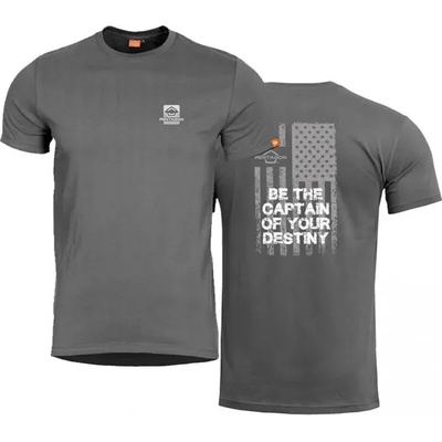 Pentagon American Flag Тениска, сива (K09012-AF-08WG)