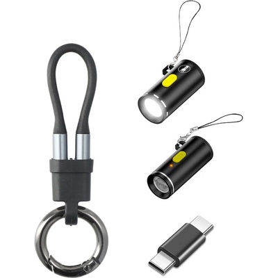 Комплект USB-C към USB-C кабел и 3 броя различни адаптери - 4smarts Explorer Adapter Set (черен) (4 броя) (541488)