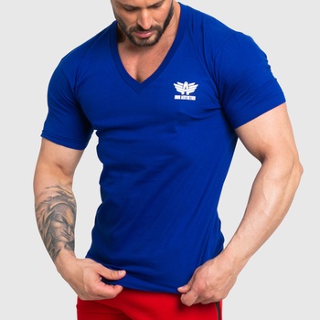 Iron Aesthetics pánske fitness tričko Original V modré