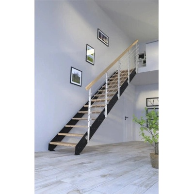 Pertura Libra Rustikální dub bez podstupnic černá rovné 87 cm 13/14
