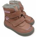 Protetika dívčí zimní boty Barefoot LINET růžová