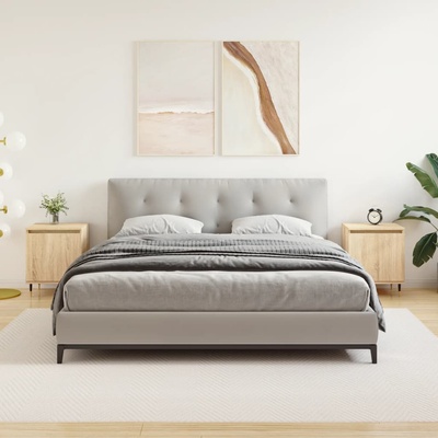 vidaXL Нощни шкафчета, 2 бр, дъб сонома, 40x30x50 см, инженерно дърво (826819)