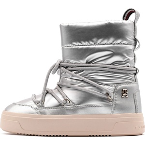 Tommy Hilfiger Lace-Up Metallic Snowboot