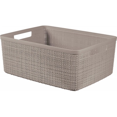 Curver Jute M 12 l košík taupe