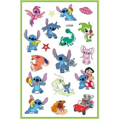 Tattoo World Tetování dočasné Lilo a Stitch 14,9 x 9,5 cm OP886