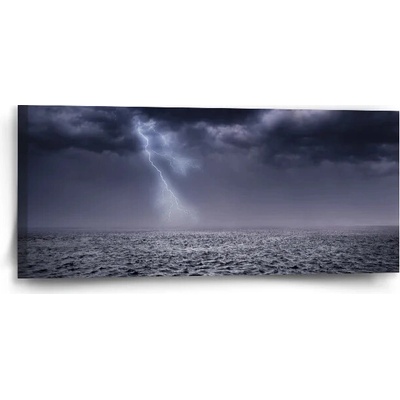 Sablio Obraz Búrka nad morom - 110x50 cm
