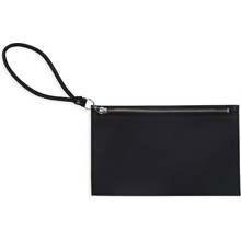 Kabelka Clutch černo-stříbrná