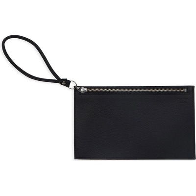 Kabelka Clutch černo-stříbrná