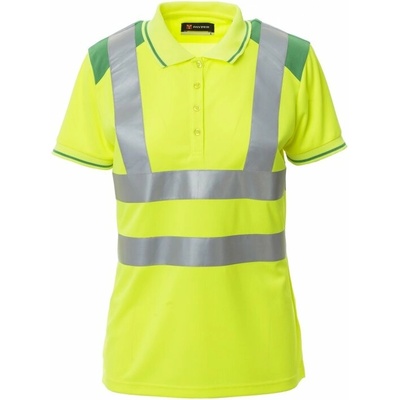 Payper Dámska reflexné polokošeľa GUARD + Žltá Fluo/ Zelená L