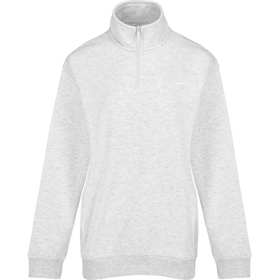 Slazenger Дамска блуза Slazenger Quarter Zip Sweatshirt Womens - Ice Grey Marl