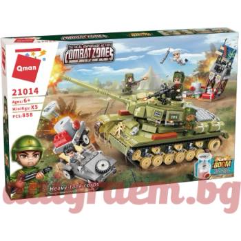 Image 1 of Qman Конструктор qman 21014 Военен танков корпус (q21014)