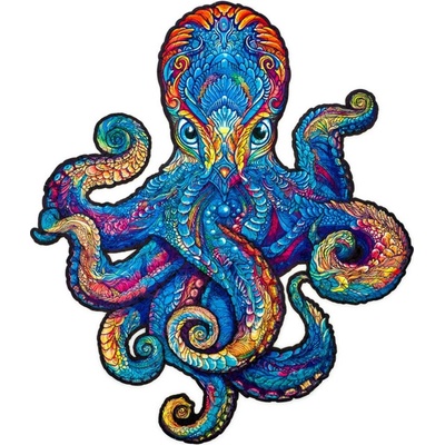 Unidragon Dřevěné Magnetic Octopus 300 dílků