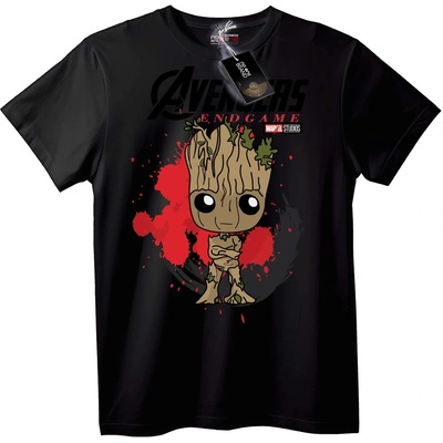 NOONEBRAND Тениска Avengers Endgame Groot - 7XL, White