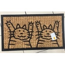 BO MA Kokos + guma 2 kočky hnědá 40x70 cm