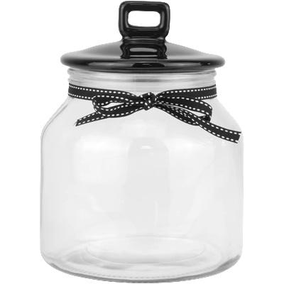 Horecano TOP-Буркан с керамичен капак ЧЕРЕН 2000ml (82712-20) (0132160)