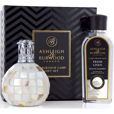 Ashleigh & Burwood Darčekové balenie Malá katalytická lampa ARCTIC TUNDRA s vôňou FRESH LINEN(čisté prádlo) 250 ml