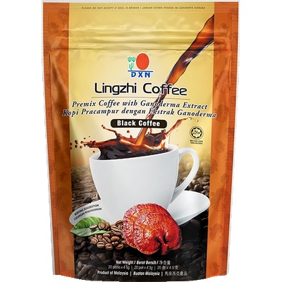 DXN ЛИНГЖИ ЧЕРНО КАФЕ - Ганодерма(20 пакетчетаx 4.5гр) (fb122)