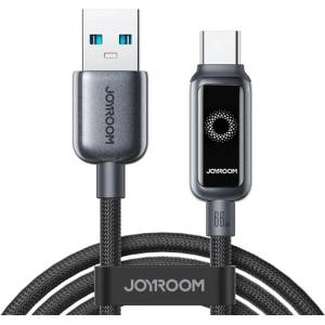 JOYROOM Кабел за данни JOYROOM STARFLIGHT USB - Type-C, 120cm, BLACK S-A55 A-C 66W 1.2 BLACK (S-A55 A-C 66W 1.2 BLACK)