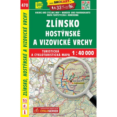 Zlínsko Hostýnské a Vizovické vrchy 1:40 000